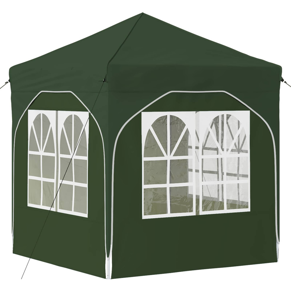 Produktbild för Pop-up Partytält 192 x 192 x 245 cm Grön