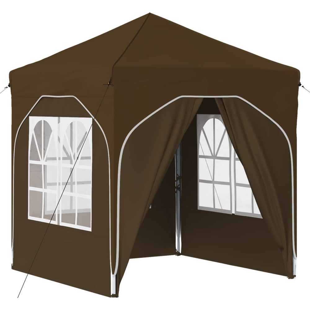 Produktbild för Pop-up Partytält 192 x 192 x 245 cm Taupe
