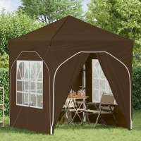 Produktbild för Pop-up Partytält 192 x 192 x 245 cm Taupe