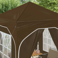 Produktbild för Pop-up Partytält 192 x 192 x 245 cm Taupe