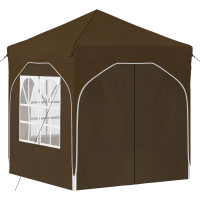 Produktbild för Pop-up Partytält 192 x 192 x 245 cm Taupe