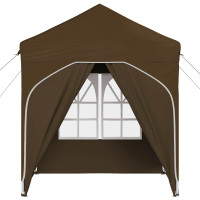 Produktbild för Pop-up Partytält 192 x 192 x 245 cm Taupe