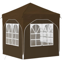Produktbild för Pop-up Partytält 192 x 192 x 245 cm Taupe