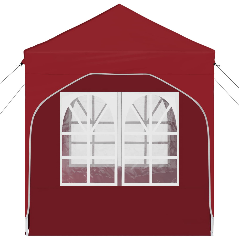 Produktbild för Pop-up Partytält 192 x 192 x 245 cm Vinröd