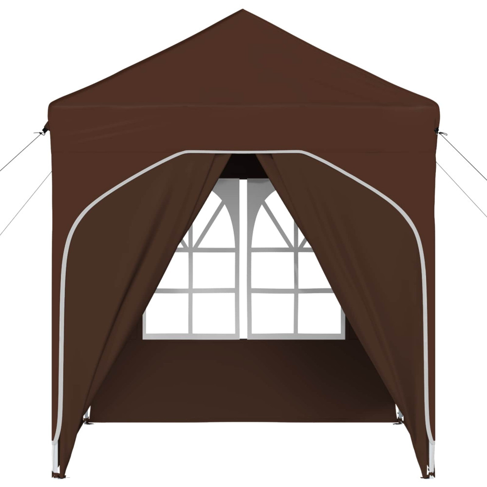 Produktbild för Pop-up Partytält 192 x 192 x 245 cm Brun