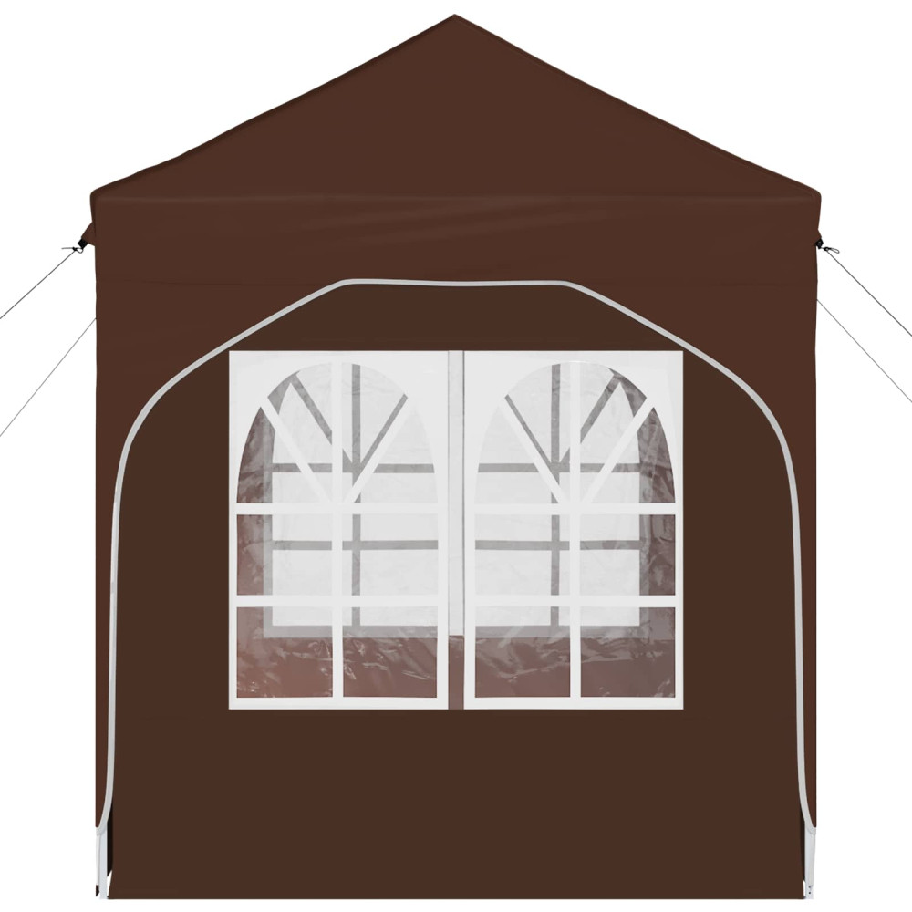 Produktbild för Pop-up Partytält 192 x 192 x 245 cm Brun