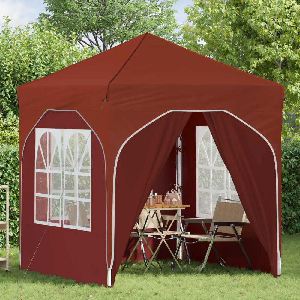 Produktbild för Pop-up Partytält 192 x 192 x 245 cm Terracotta