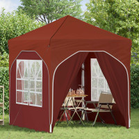 Produktbild för Pop-up Partytält 192 x 192 x 245 cm Terracotta