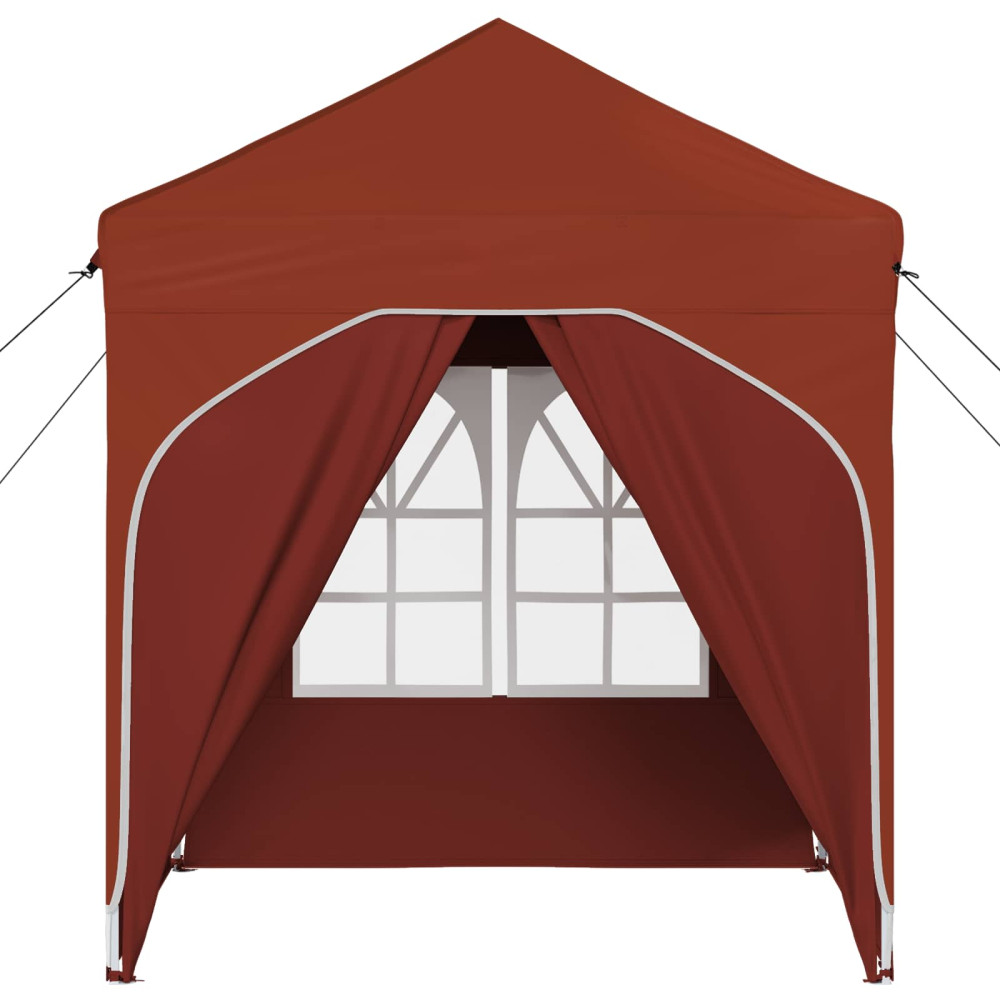 Produktbild för Pop-up Partytält 192 x 192 x 245 cm Terracotta