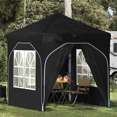 vidaXL Pop-up Partytält 192 x 192 x 245 cm Svart