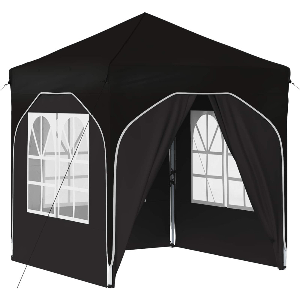 Produktbild för Pop-up Partytält 192 x 192 x 245 cm Svart