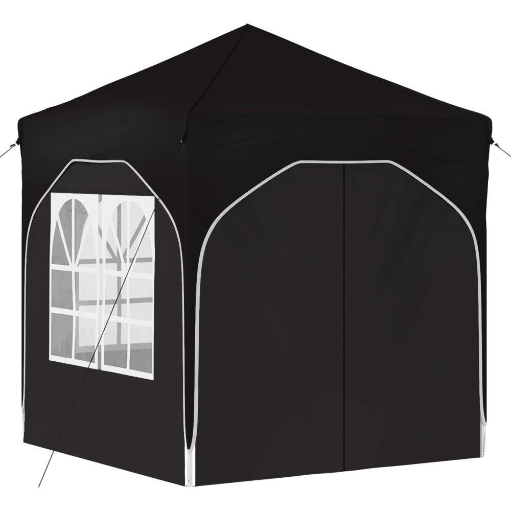 Produktbild för Pop-up Partytält 192 x 192 x 245 cm Svart