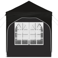 Produktbild för Pop-up Partytält 192 x 192 x 245 cm Svart