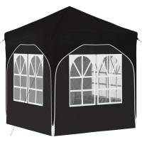 Produktbild för Pop-up Partytält 192 x 192 x 245 cm Svart