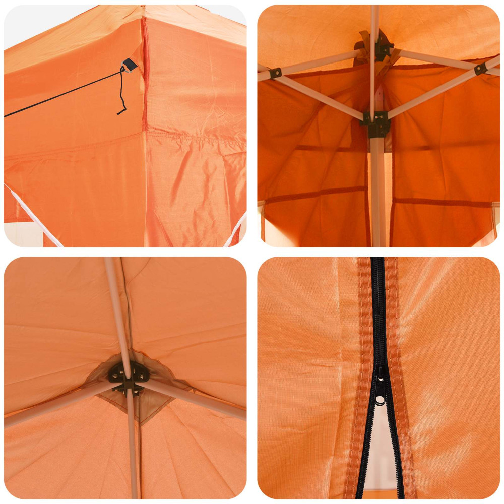Produktbild för Pop-up Partytält 192 x 192 x 245 cm Orange