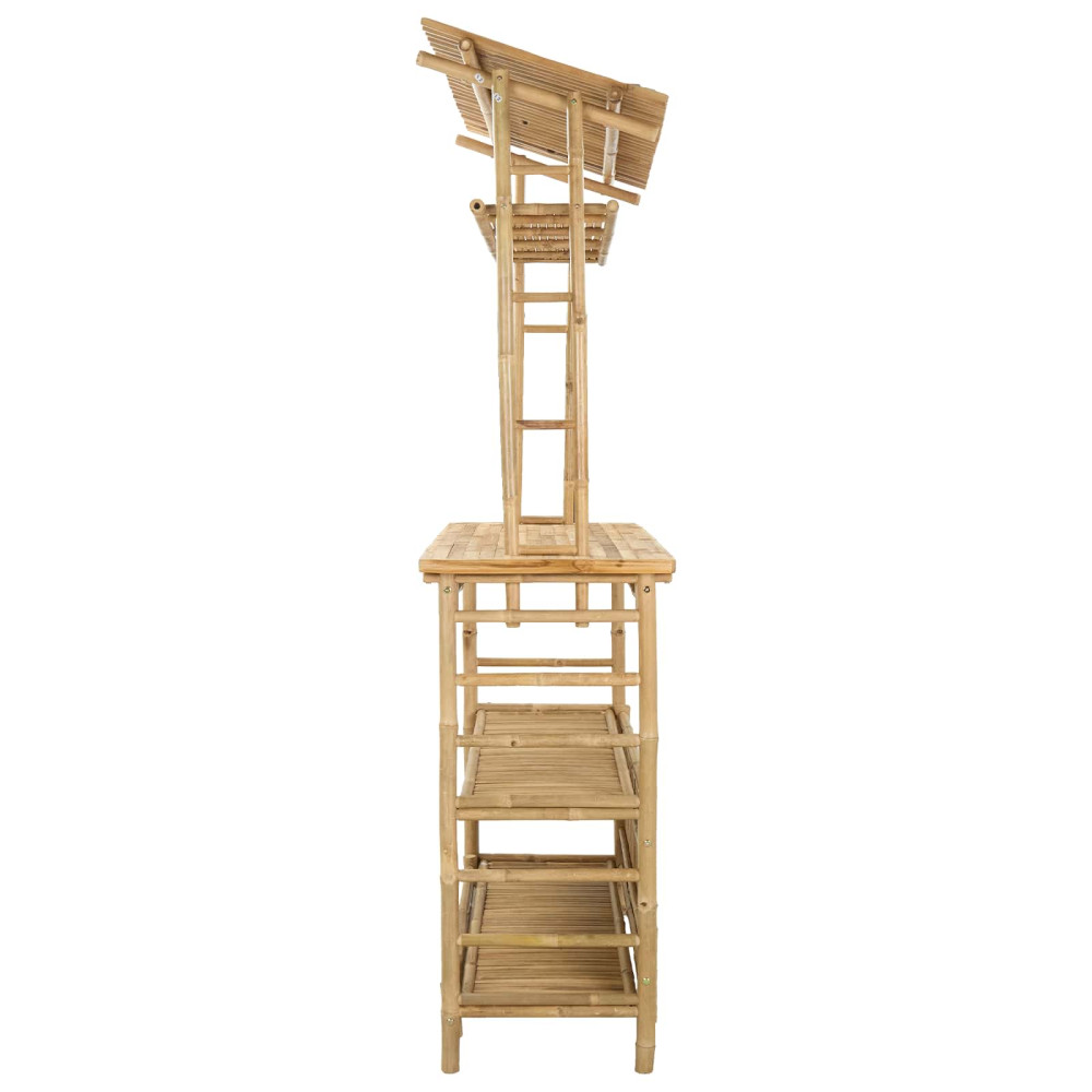 Produktbild för Utomhus Barbord Naturfärg 110 x 50 x 210 cm Bambus