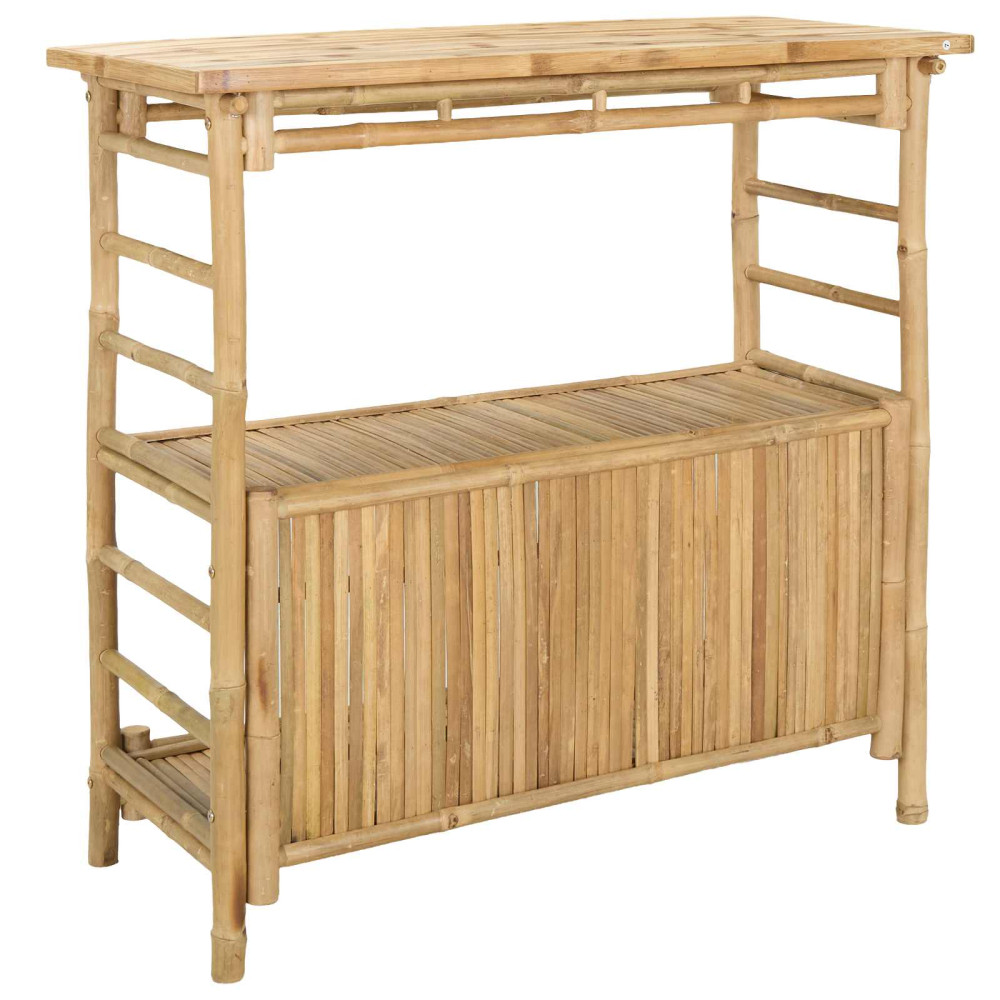 Produktbild för Utomhus Barbord Naturfärg 110 x 50 x 105 cm Bambus