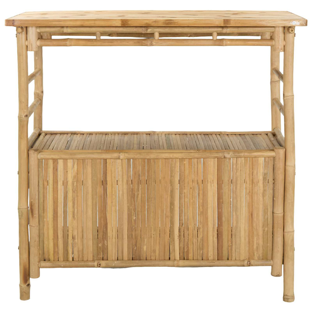 Produktbild för Utomhus Barbord Naturfärg 110 x 50 x 105 cm Bambus