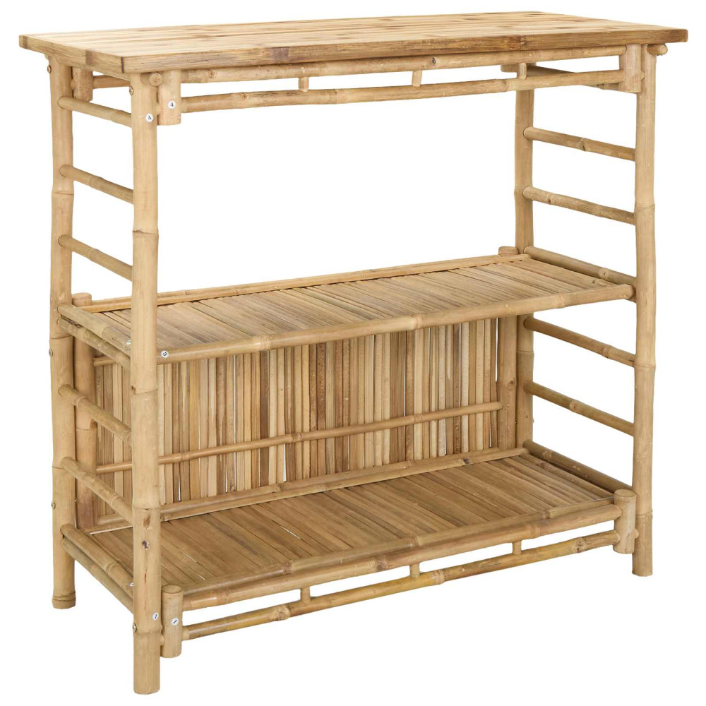 Produktbild för Utomhus Barbord Naturfärg 110 x 50 x 105 cm Bambus
