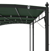 Produktbild för Paviljong 6 x 3 x 2,55 m Grön Pulverlackerat stål och tyg