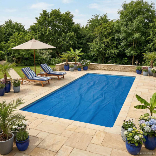 vidaXL Solar Pool Cover Tung Kvalitet 1000 x 600 cm 200 μm Fyrkantig