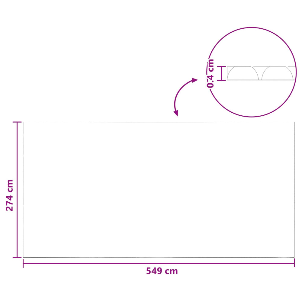 Produktbild för Solar Pool Cover Extra Heavy 549 x 274 cm 400 μm Fyrkantig PE