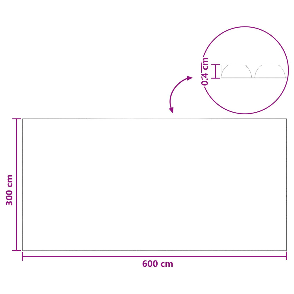 Produktbild för Solar Pool Cover Extra Heavy 600 x 300 cm 400 μm Fyrkantig PE