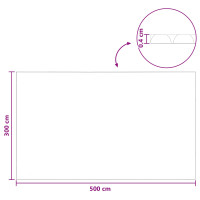 Produktbild för Solar Pool Cover Extra Heavy 500 x 300 cm, 400 μm Fyrkantig PE