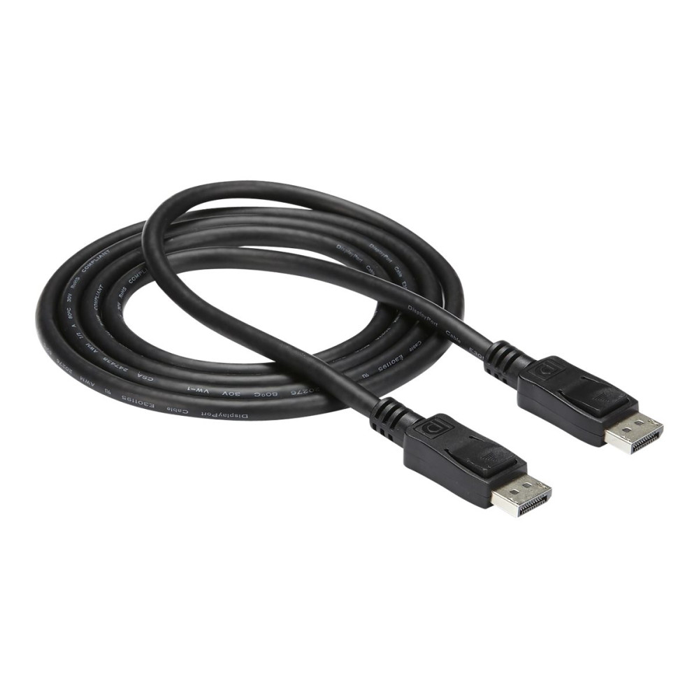 Produktbild för StarTech.com 1 m DisplayPort 1.2-kabel med lås M/M - DisplayPort 4k - DisplayPort-kabel - 1 m