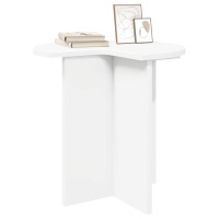 Produktbild för Sidobord med lagring 2 pcs Vit Ø 39 x 38 cm Konstruerat trä