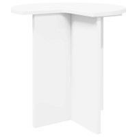 Produktbild för Sidobord med lagring 2 pcs Vit Ø 39 x 38 cm Konstruerat trä