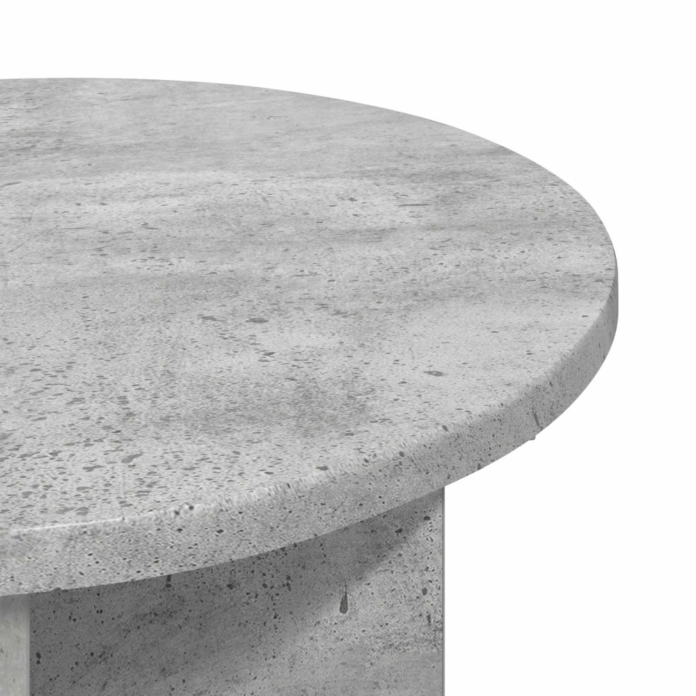 Produktbild för Sidobord 2 pcs Betonggrå Ø 39 x 38 cm Konstruerat trä
