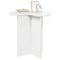 Produktbild för Sidobord 2 pcs Vit högglans Ø 39 x 38 cm Konstruerat trä