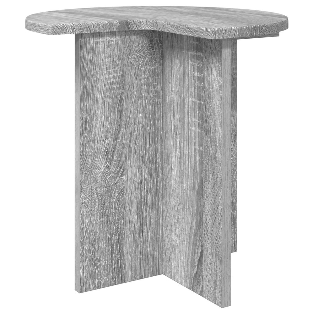 Produktbild för Sidobord 2 pcs Grå sonoma-ek Ø 39 x 38 cm Konstruerat trä