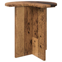 Produktbild för Sidobord 2 pcs Gammalt trä Ø 39 x 38 cm Konstruerat trä