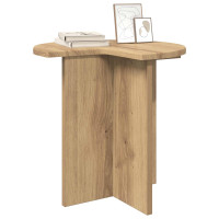 Produktbild för Sidobord 2 pcs Artisan-ek Ø 39 x 38 cm Konstruerat trä