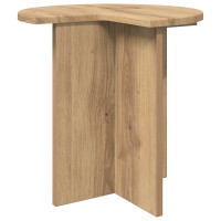 Produktbild för Sidobord 2 pcs Artisan-ek Ø 39 x 38 cm Konstruerat trä