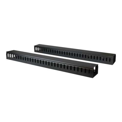 StarTech.com Startech Vertikal kabelorganiserare med fingerkanaler - 0U - 1,8 m - kabelhållare - 40U