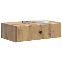 Produktbild för Väggmonterad sidobord Artisan-ek 59 x 34,5 x 17 cm