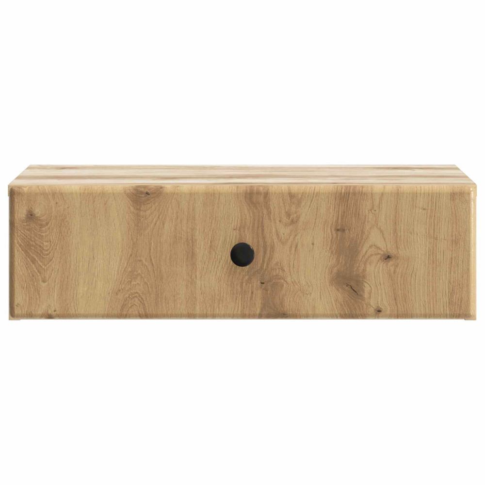 Produktbild för Väggmonterad sidobord Artisan-ek 59 x 34,5 x 17 cm
