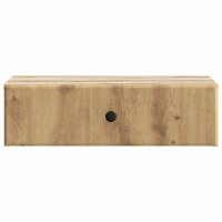 Produktbild för Väggmonterad sidobord Artisan-ek 59 x 34,5 x 17 cm