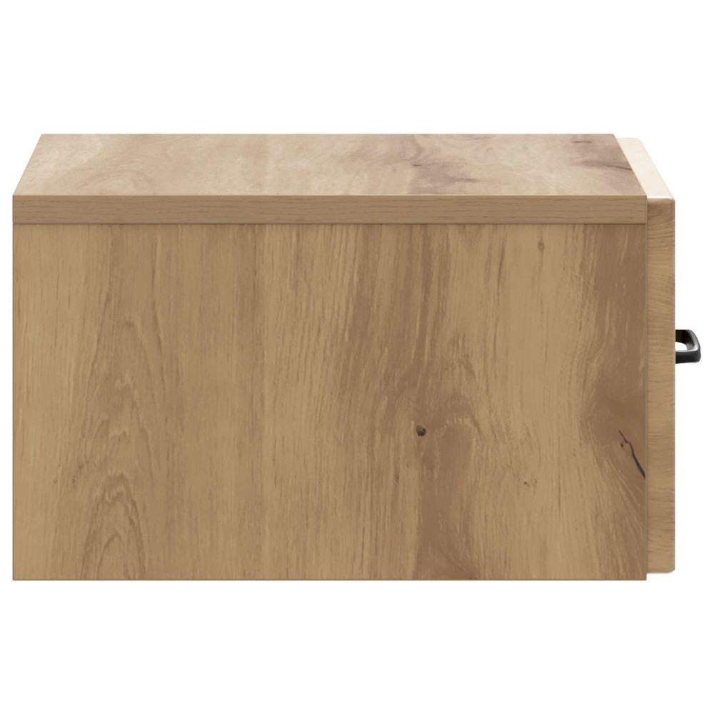 Produktbild för Väggmonterad sidobord Artisan-ek 59 x 34,5 x 17 cm