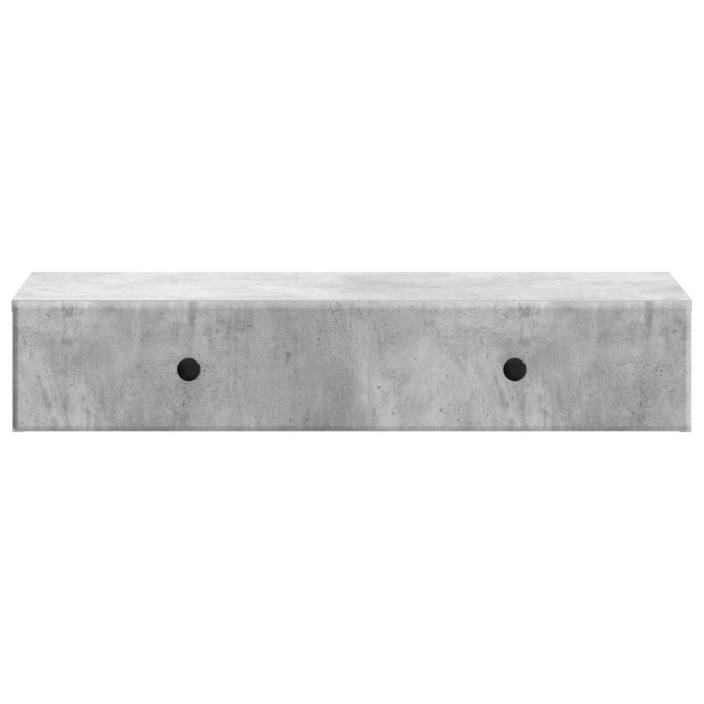 Produktbild för Väggmonterad sidobord Betonggrå 87,5 x 34,5 x 17 cm