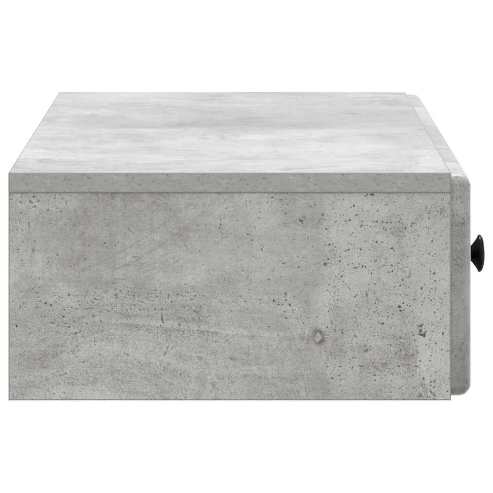 Produktbild för Väggmonterad sidobord Betonggrå 87,5 x 34,5 x 17 cm