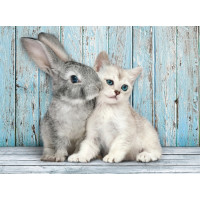 Produktbild för Clementoni High Quality Collection - Katt & Kanin