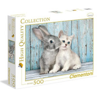 Produktbild för Clementoni High Quality Collection - Katt & Kanin