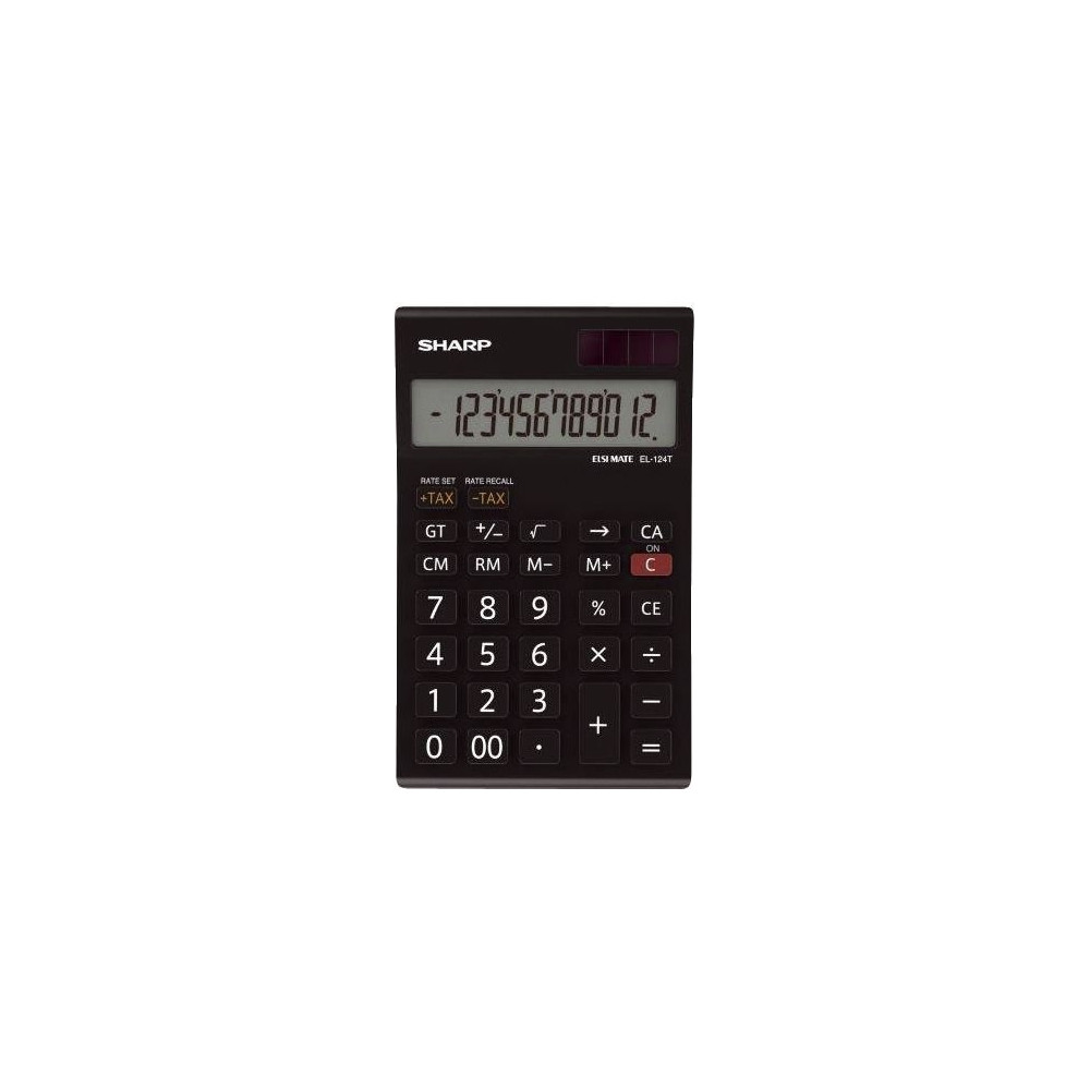Produktbild för Sharp EL-124TWH - skrivbordskalkylator