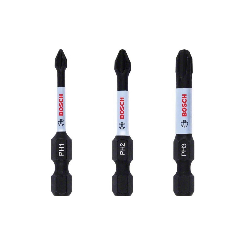 Produktbild för Bosch impact-bits Control set 3 st. 50 mm / PH1, PH2, PH3 /...