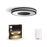 Produktbild för Philips Hue White ambiance Being - innertakslampa - LED - 22.5 W - varmt till kallt vitt ljus - 2200-6500 K - svart