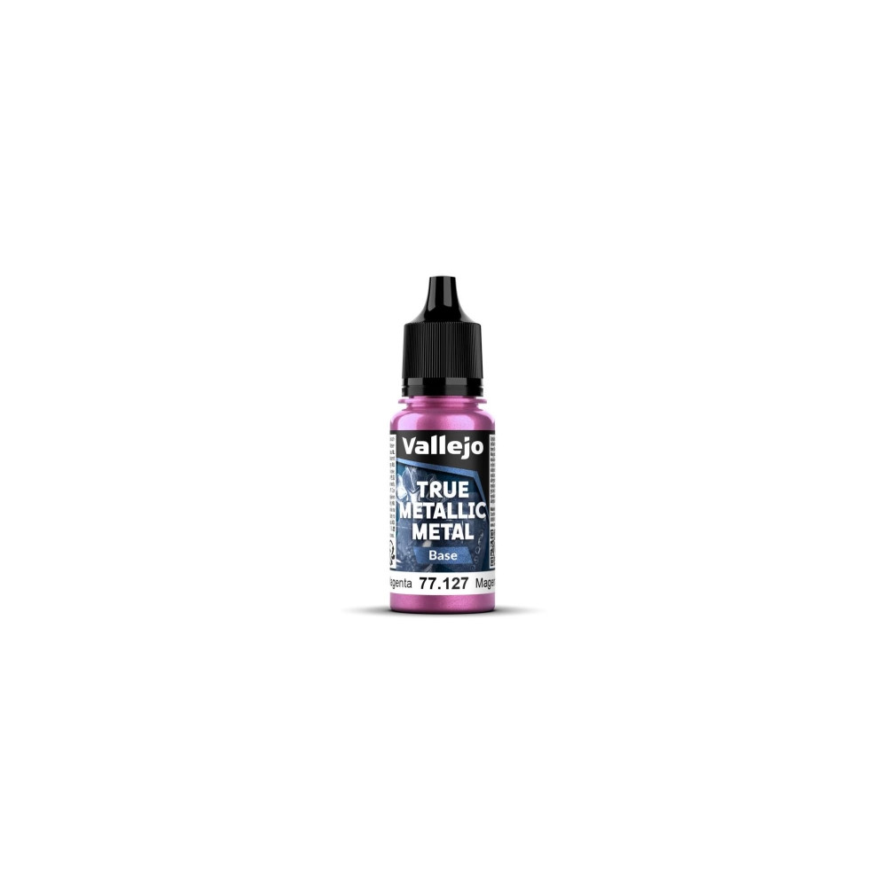 Produktbild för Vallejo 77.127 True Metallic Metal Base Crimson Magenta (18...